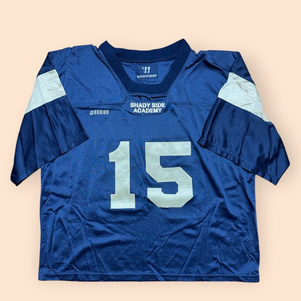 Shady Side Academy High School Football Jersey Warrior Men’s 2XL Blue Pittsburgh